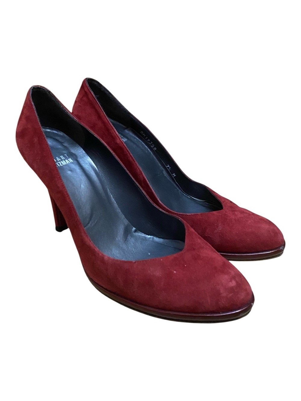 Stuart Weitzman Womens Red Suede Vintage Pumps